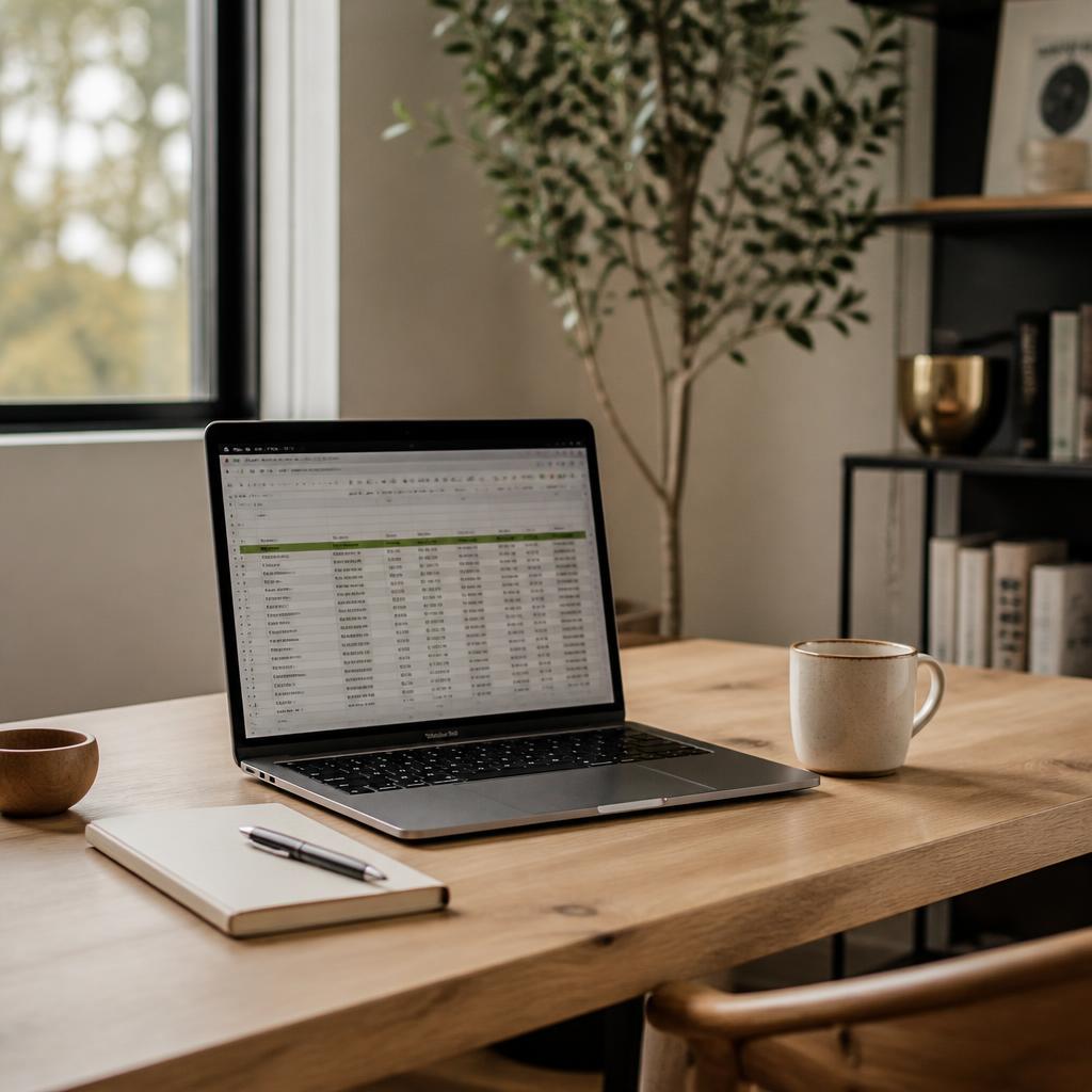 Organized database workspace